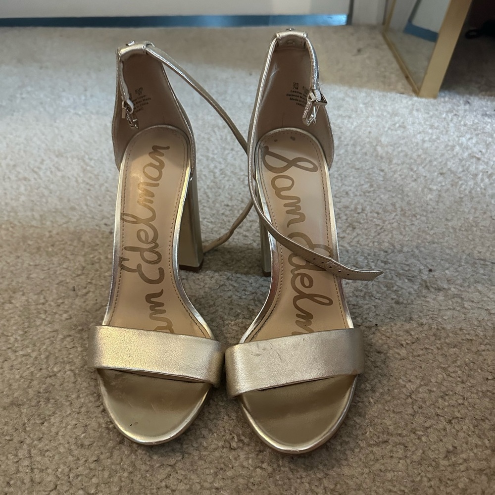 Sam Edelman Gold Heels